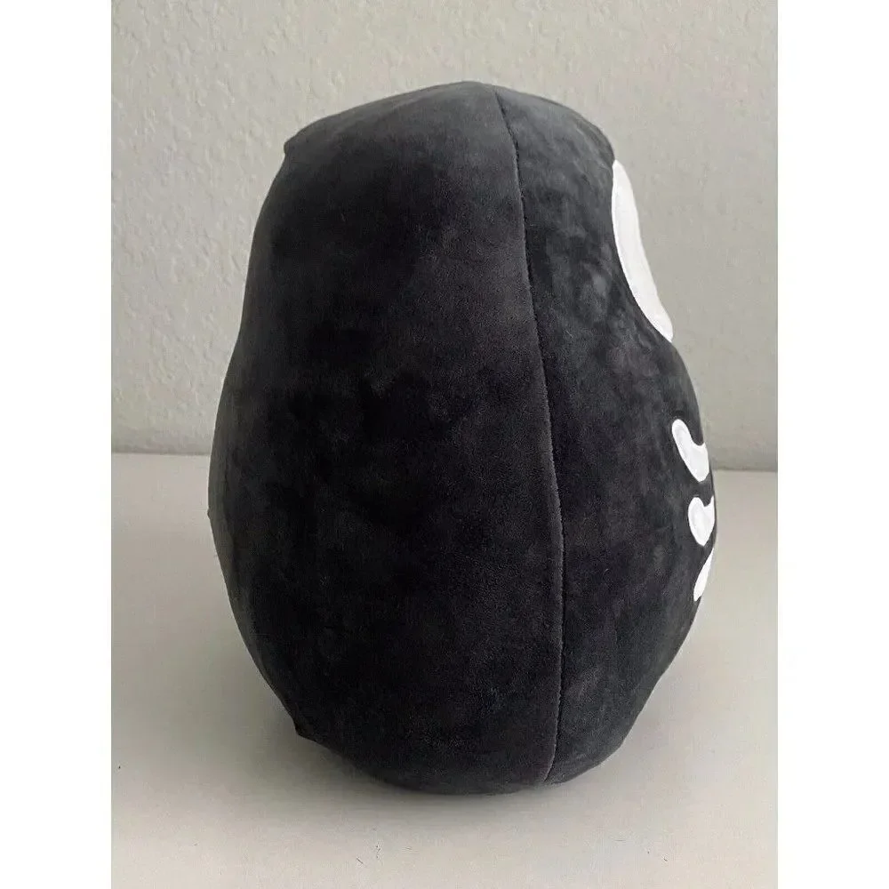Squishmallows Stix 12”‎ Inch Black White Skeleton Non-Metallic Halloween NEW